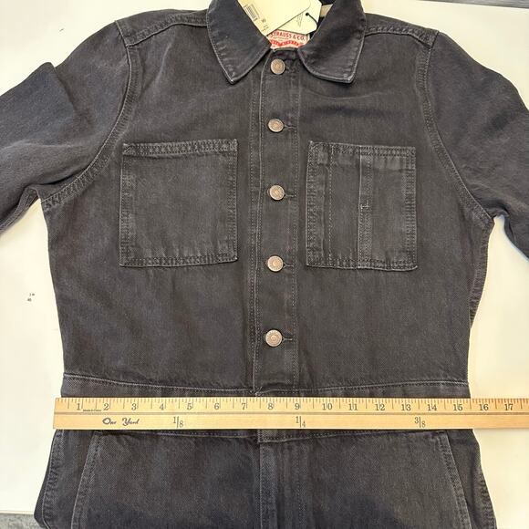Levi’s Womens XS Denim Iconic Jumpsuit Standard Fit Black Cotton Western NWT - Picture 13 of 16